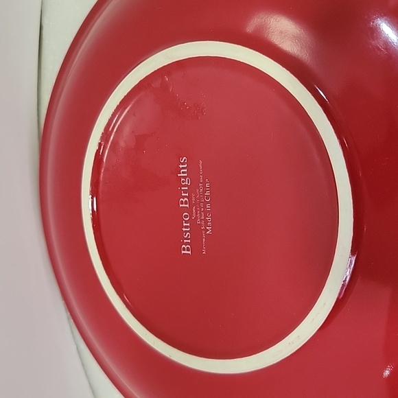 Set Of Two Bistro Brights Salad/Dessert Plates - Picture 3 of 3